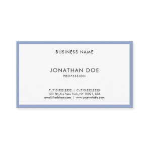Modern Professional Simple Sophisticated Top Plain Business Card Modern Professional Simple Sophisticated Top Plain Business Card