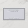 Modern Professional Sleek Elegant Grey White Business Card