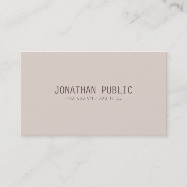 Modern Professional Sleek Template Elegant Colors Business Card (Front)