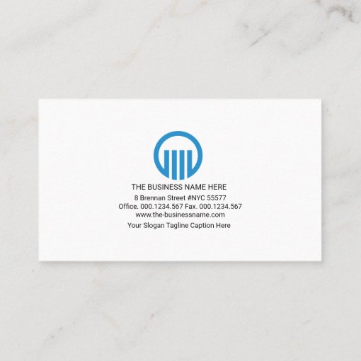 Modern Professional Stylish Blue Tab CEO Founder Business Card | Zazzle