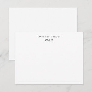 Modern Professional Stylish Correspondence Flat Note Card