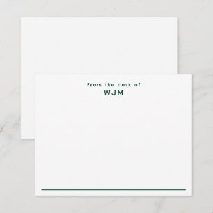 Modern Professional Stylish Correspondence Flat Note Card