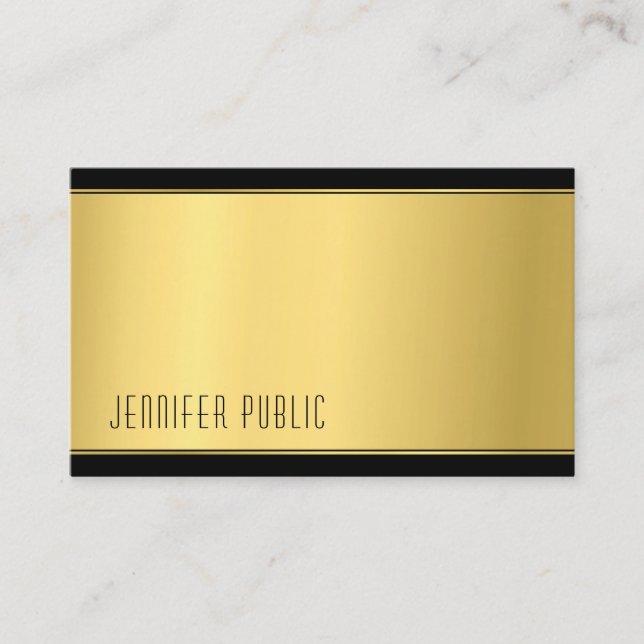 Modern Professional Template Elegant Luxurious Business Card (Front)