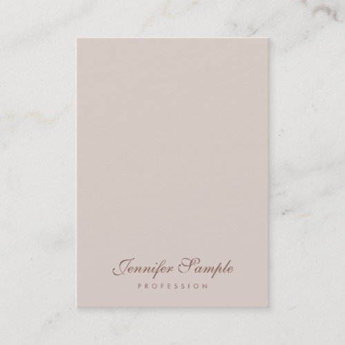 Modern Professional Template Elegant Script Simple Business Card