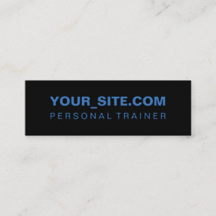 Modern Professional Trainer Merchandising Mini Business Card