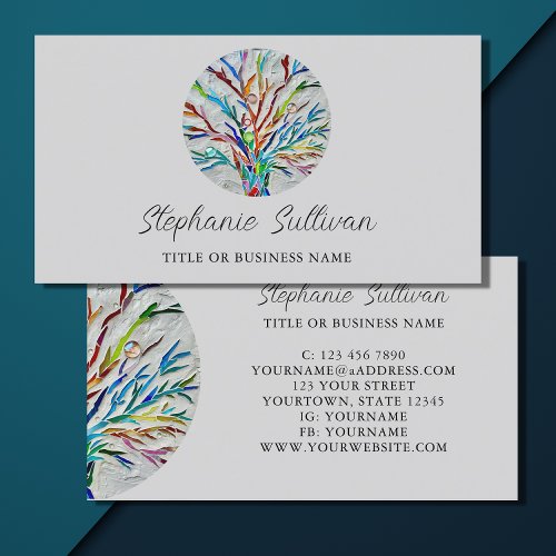 Modern Professional Tree of Life Business Card
