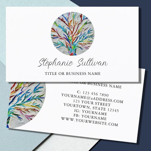 Modern Professional Tree of Life Business Card