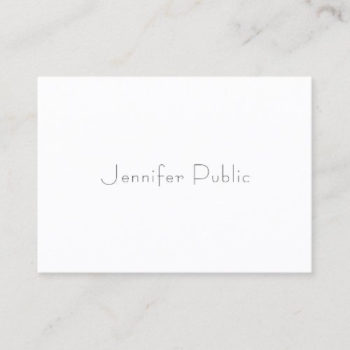 Modern Professional Trendy Elegant Simple Template Business Card