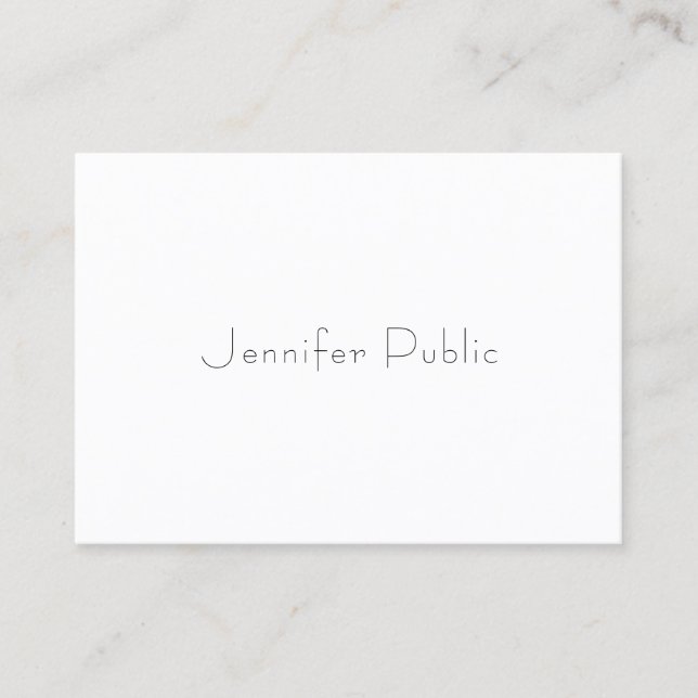 Modern Professional Trendy Elegant Simple Template Business Card (Front)