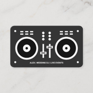 Modern Professional Wedding DJ 2020 Business Card