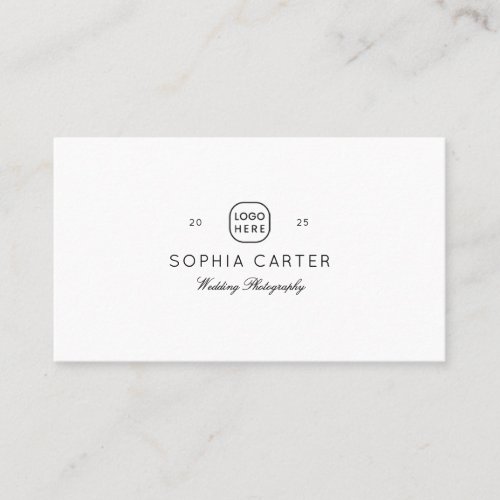 Modern Professional Wedding Photographer Qr Code Business Card