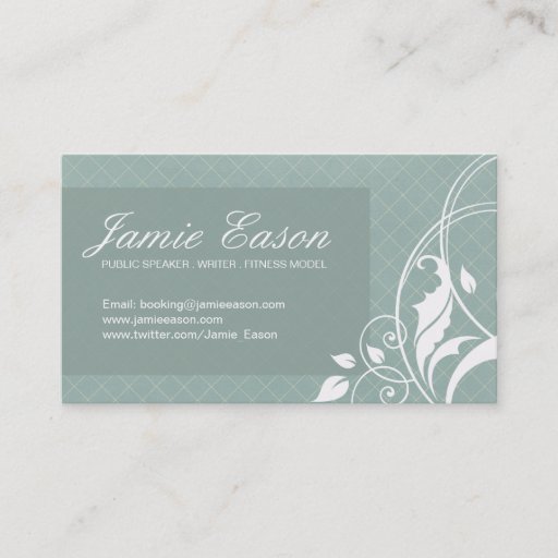 Customizable Modern Profile Card - Jamie Eason Business Card Templates
