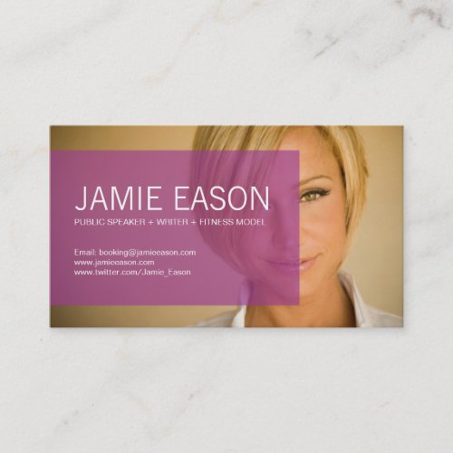 Modern Profile Card - Jamie Eason Business Cards