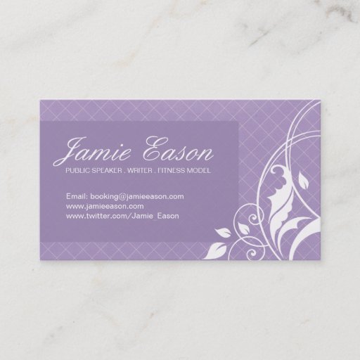 Customizable Modern Profile Card - Jamie Eason Business Card Template