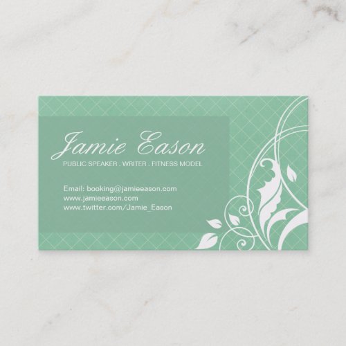 Modern Profile Card - Jamie Eason Business Card Templates