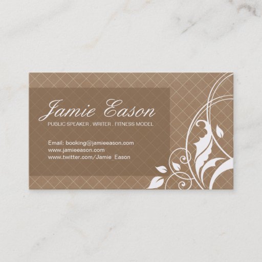 Customizable Modern Profile Card - Jamie Eason Business Cards