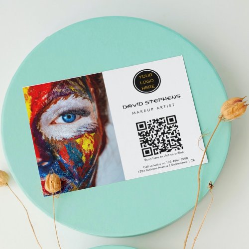 Modern Promotional Business Logo QR Code Photo  Flyer