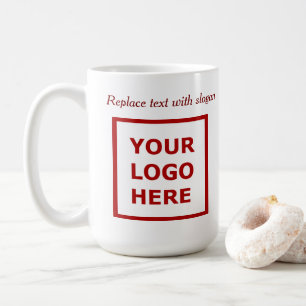 Modern Promotional Business Logo Slogan Website Coffee Mug