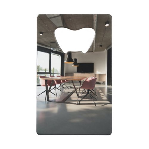 Modern Promotional Business Photography 2 Photo Credit Card Bottle Opener