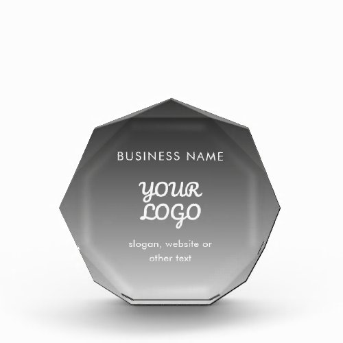 Modern Promotional Logo  Text  Editable Color Acrylic Award