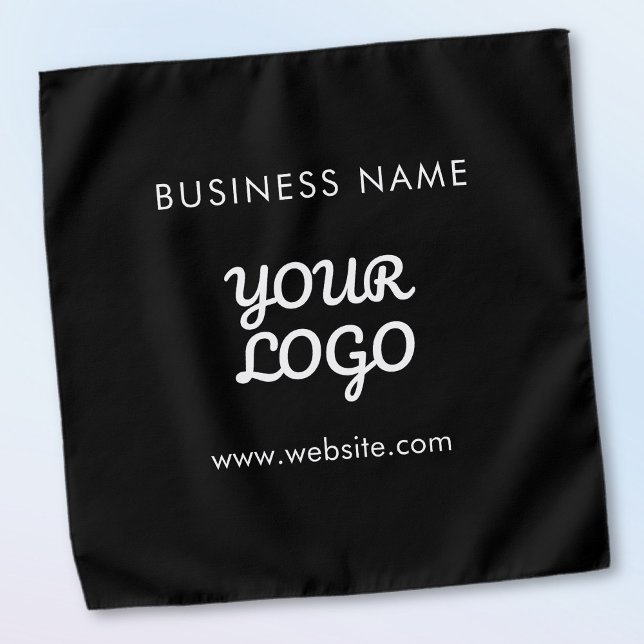 Modern Promotional Logo & Text | Editable Color Bandana (Creator Uploaded)