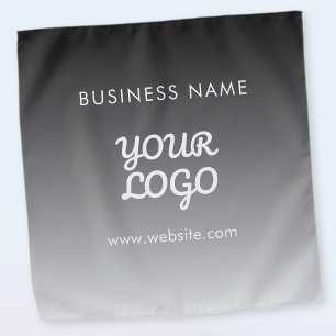 Modern Promotional Logo & Text   Editable Color Bandana
