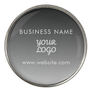 Modern Promotional Logo & Text Editable Color Golf Ball Marker