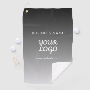 Modern Promotional Logo & Text Editable Color Golf Towel