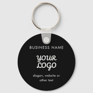 Modern Promotional Logo & Text Editable Color Keychain