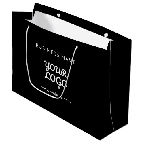 Modern Promotional Logo  Text  Editable Color Large Gift Bag
