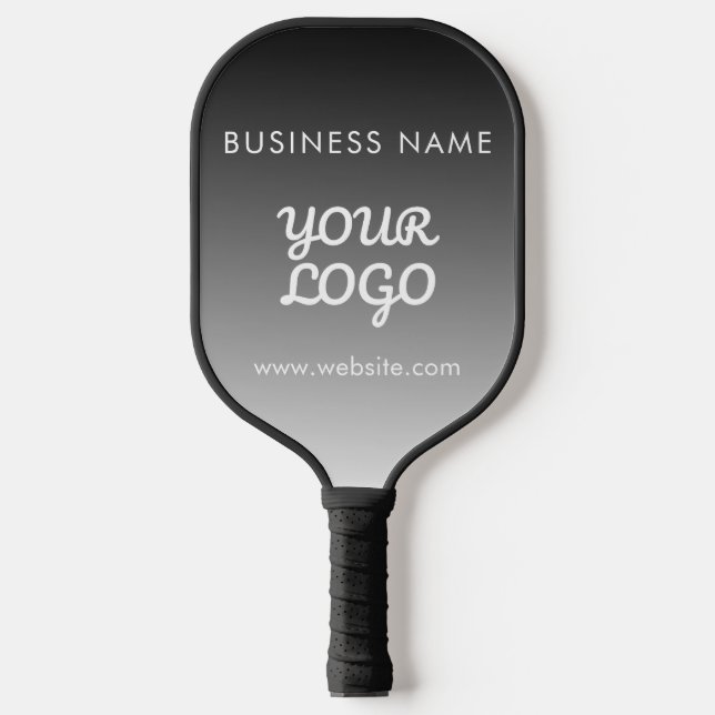 Modern Promotional Logo & Text | Editable Color Pickleball Paddle (Front)