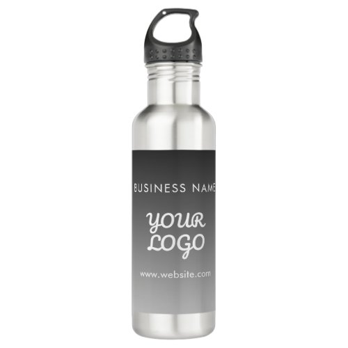 Modern Promotional Logo  Text  Editable Color Stainless Steel Water Bottle