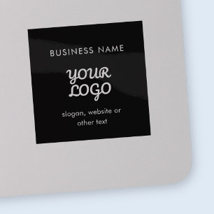 Modern Promotional Logo & Text Editable Color Sticker