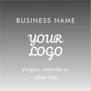Modern Promotional Logo & Text   Editable Color Sticker