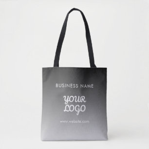 Modern Promotional Logo & Text Editable Color Tote Bag