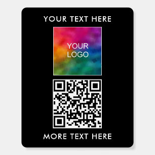 Modern Promotional Template Best Logo QR Code Foam Board