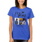 Modern Proud Mom | 5 Photo Graduation T-Shirt