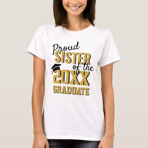 Modern Proud SISTER of a 2024 Graduate T_Shirt