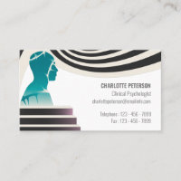 Modern Psychologist & Counselor  Business Card