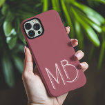 Modern Puce Monogram Initials Contemporary Case-Ma iPhone 16 Pro Max Case<br><div class="desc">Modern Puce Monogram Initials Contemporary Phone 16 Pro Max Cases features a your custom personalized monogram in modern script typography. Perfect for family and friends for birthdays,  Christmas,  holidays,  Mother's Day,  Father's Day and more. Designed by ©2024 Evco Holidays www.zazzle.com/store/evcoholidays</div>