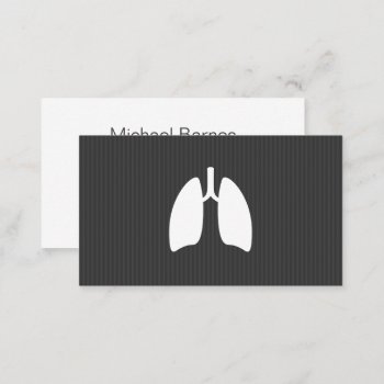 Modern Pulmonology Pulmonologist Lungs Minimalist Business Card by TheStationeryShop at Zazzle