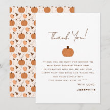 Modern Pumpkin Gender Neutral Baby Shower