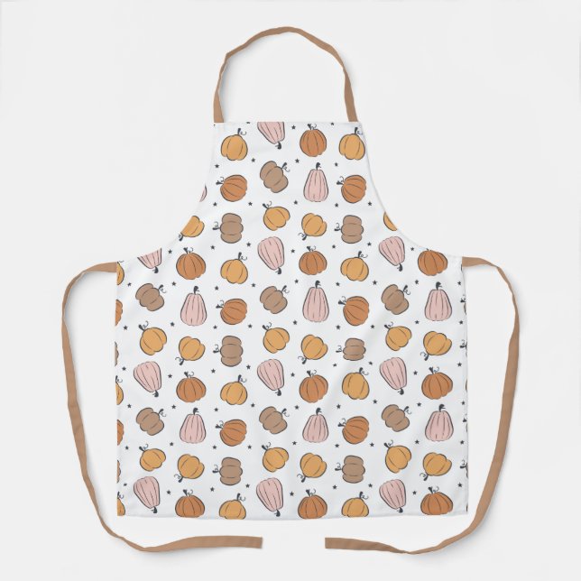 Modern Pumpkin Pattern - Apron (Front)