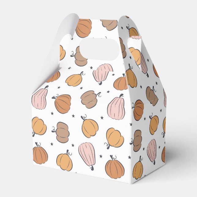 Modern Pumpkin Pattern - Favor Boxes (Front Side)
