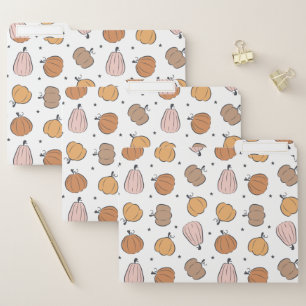 Modern Pumpkin Pattern - File Folder
