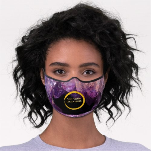 Modern purple amethyst add logo professional premium face mask