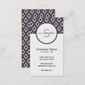 Modern Purple and Gray Business Card (Front/Back)