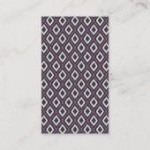 Modern Purple and Gray Business Card (Back)