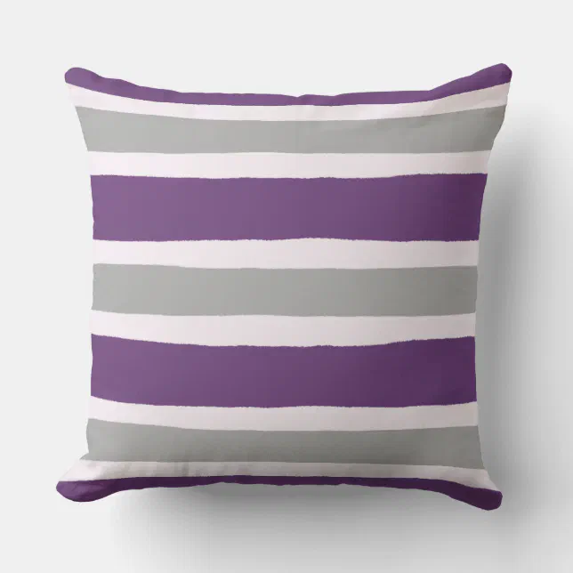 Stylish Purple and Grey Throw Pillows Transform Your Living Space