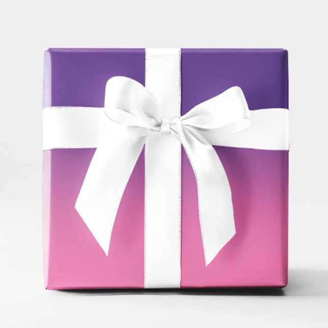 Modern Purple and Pink Ombre Wrapping Paper (Modern Purple and Pink Ombre Wrapping Paper)